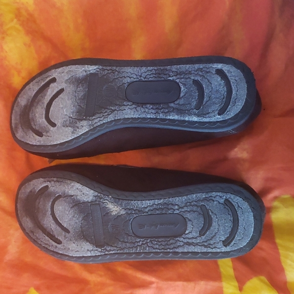 Brown Slide On Flats Size 6 American Eagle Shoes With Bows - Picture 9 of 11